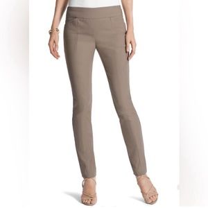 NWT Chicos So Slimming Slim Stretch, Slim Pant Countess Taupe reg sz 3/US 16